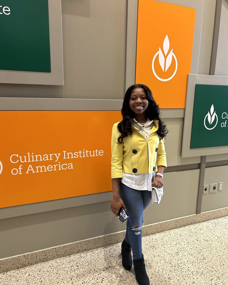 Aniya at culinary school